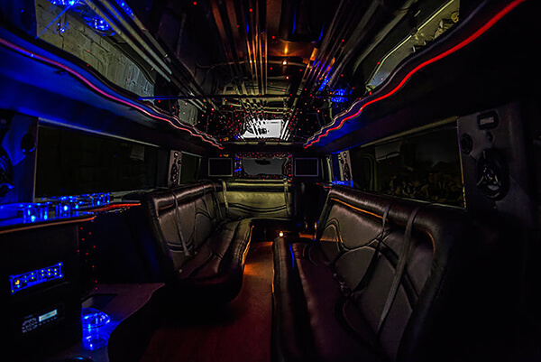 hummer limo seating