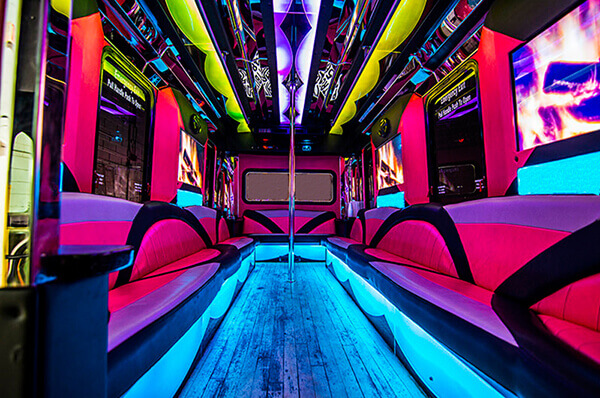 party bus rental amenities