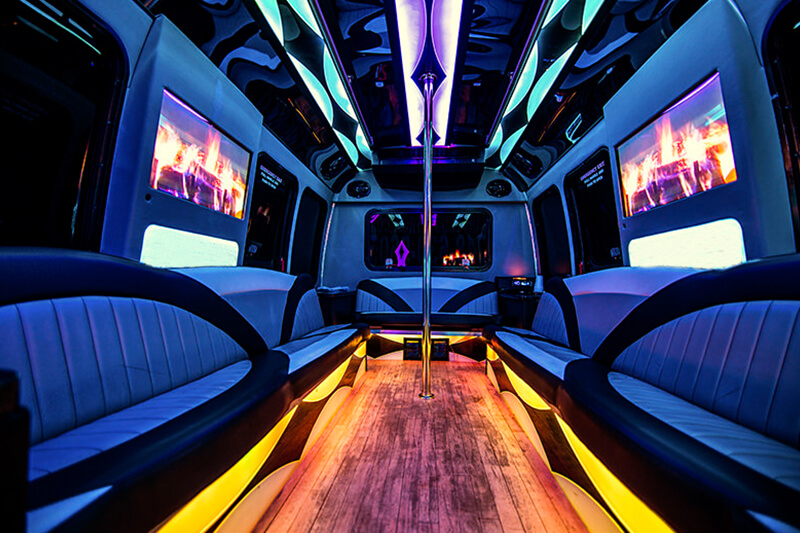 party bus interior